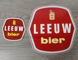 leeuw bier stickers jaren 60